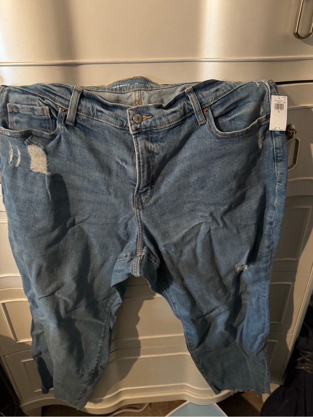 Old Navy Light Blue Distressed Denim Jeans